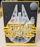 Toynado - Novelty 3D Display - Millennium Falcon & Death Star with Star Wars Logo (6 x 5.3 inches)