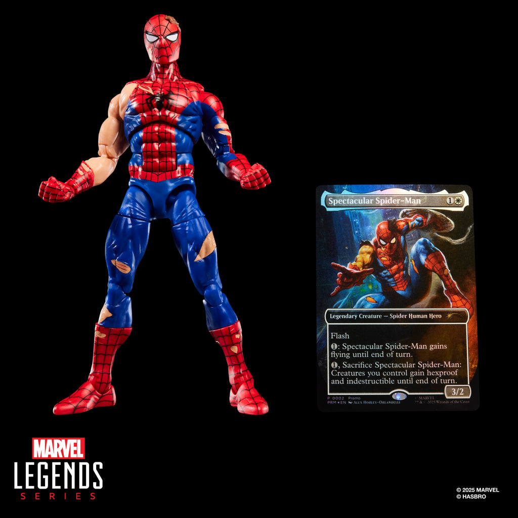 Marvel Legends Series - Magic: The Gathering - Battle Damaged Spider-Man Action Figure (G0638)