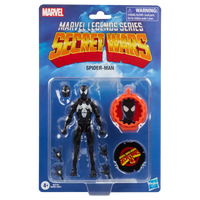 Marvel Legends Series - Secret Wars Spider-Man (Black Suit) Retro Action Figure (G0779)