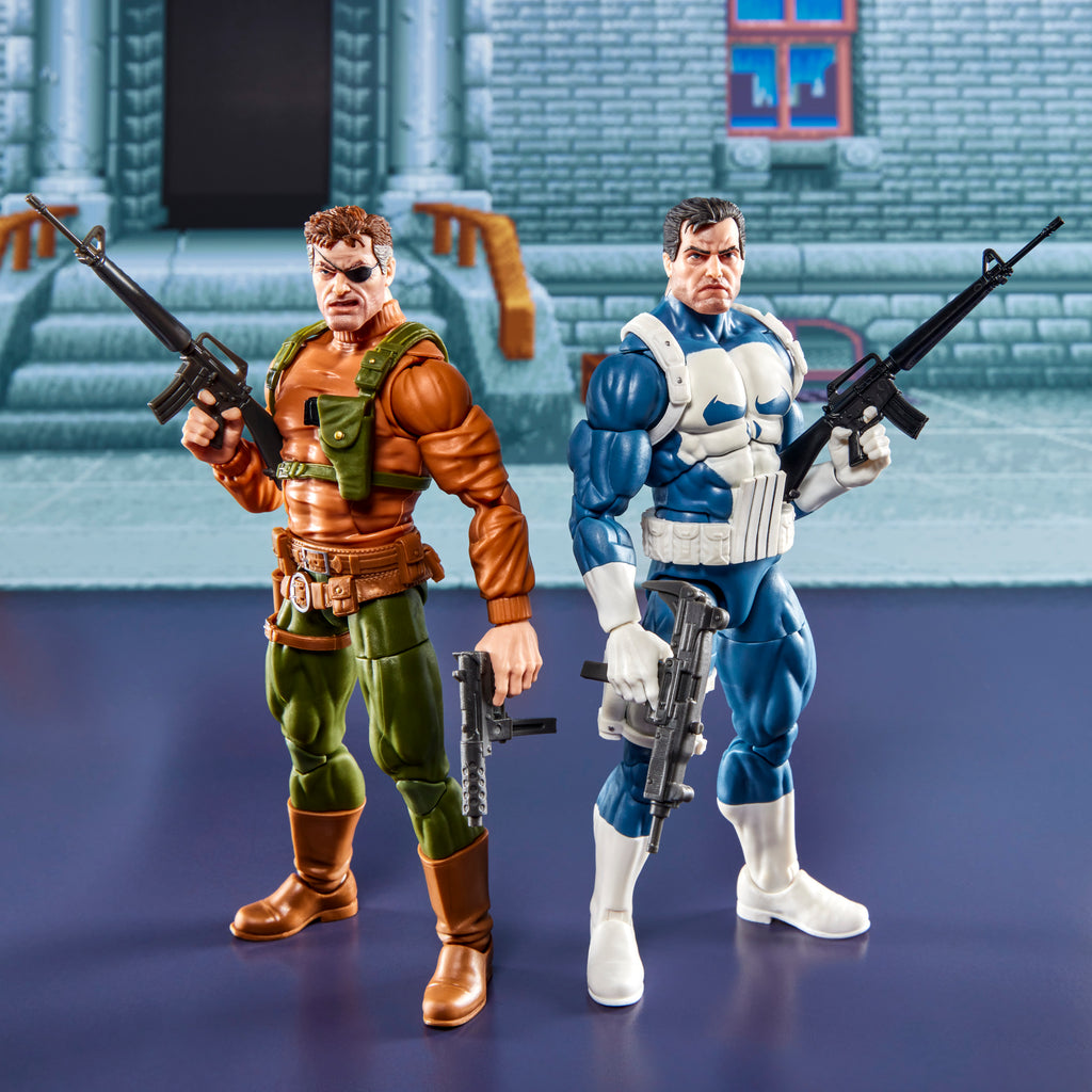 Marvel Legends - Gamerverse - Punisher and Nick Fury - Collectible Action Figures 2-Pack (G1871)
