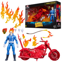 Marvel Legends Series - Ghost Rider - Johnny Blaze Action Figure with Hell Cycle Motorcycle (G2083)