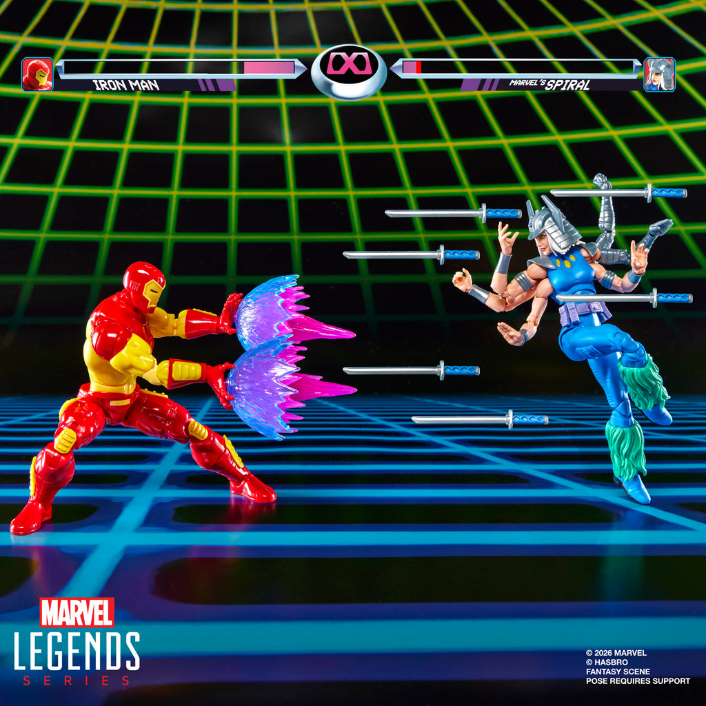 [PRE-ORDER] Marvel Legends Games Series - Iron Man vs Marvel's Spiral (Avenger vs. X-Men Villain) Action Figures G2118
