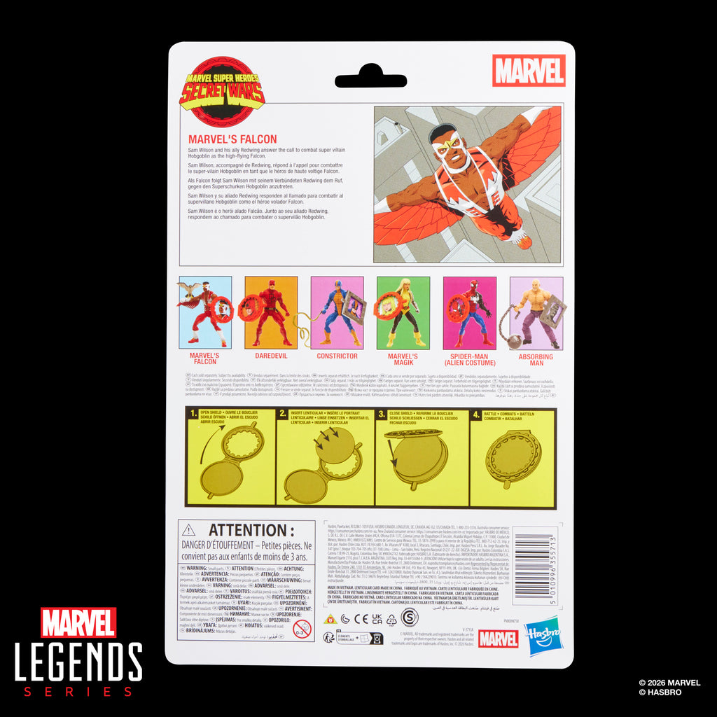 [PRE-ORDER] Marvel Legends Retro Series - Secret Wars (Wave 2) - Falcon Action Figure (G2416)