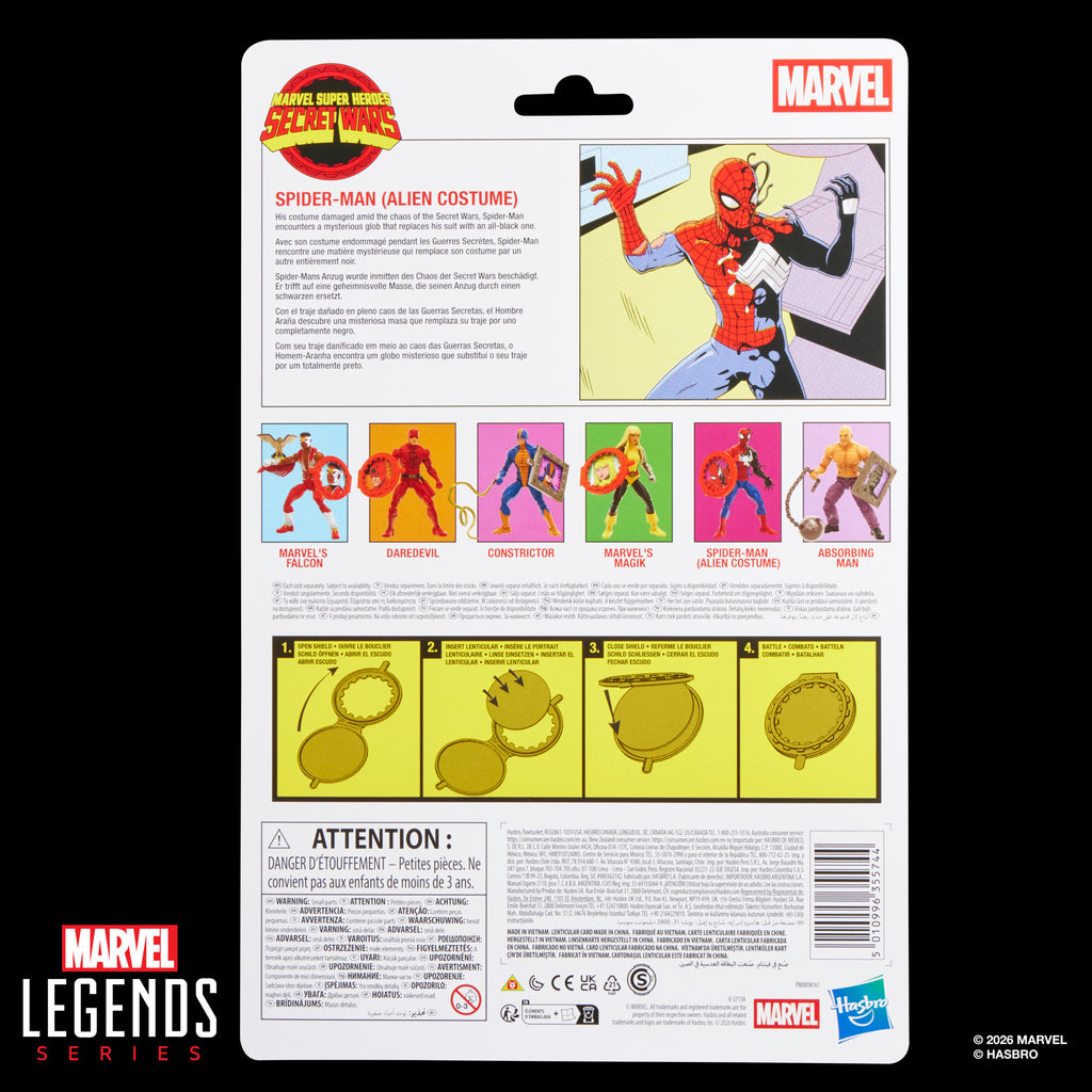 [PRE-ORDER] Marvel Legends Retro Series - Secret Wars (Wave 2) - Spider-Man (Alien Costume) Action Figure (G2419)