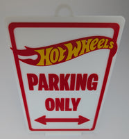 Funny Novelty Toy Car Parking Sign - Hot Wheels Parking Only - Red, Yellow & White (9 x 5.3-inch)