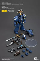Joytoy Warhammer Horus Heresy Ultramarines MKVI Tactical Squad Sergeant w/Plasma Pistol & Power Sword 1/18 JT00096 LAST ONE!