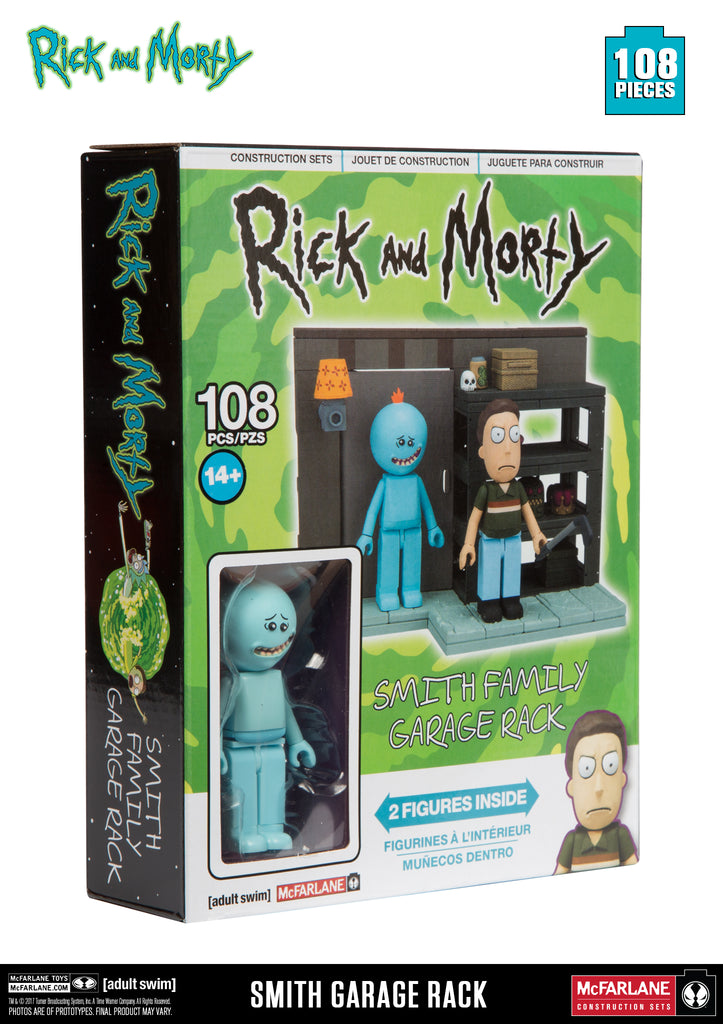 McFarlane Toys - Rick and Morty - Smith Family Garage Rack Building Toy (12872) LOW STOCK