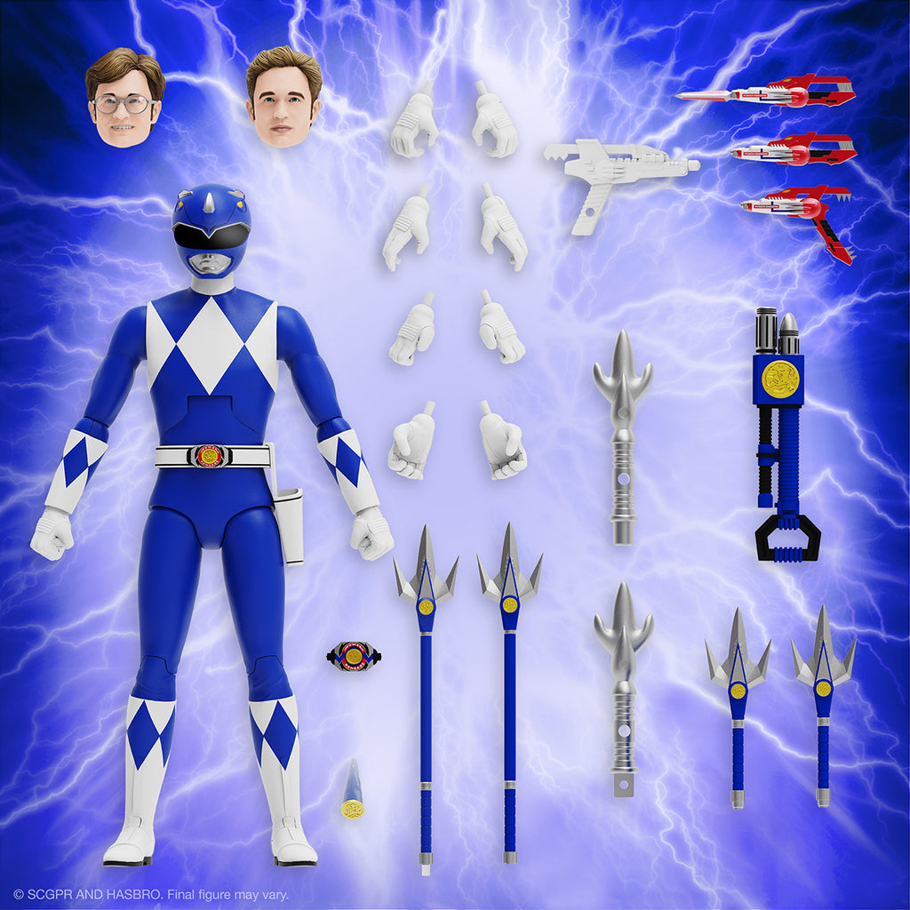 Super7 Ultimates - Mighty Morphin Power Rangers - Blue Ranger Action Figure (81926) LOW STOCK
