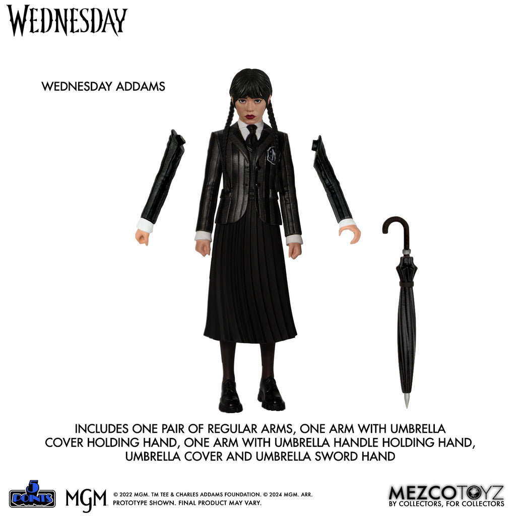 [PRE-ORDER] Mezco Toys - 5 Points Wednesday & Enid Boxed Set Action Figures (17046)