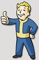 Fanwares/Fanwraps - Fallout: Vault Boy PX Exclusive 6x9 Metal Litho Print Die-Cut Sign (22656/FWF03044)