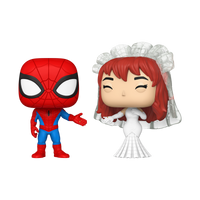 Funko Pop Marvel/Couples: Spider-Man and MJ (Mary Jane Watson) Vinyl Bobblehead Figures 2-Pack 90297 LOW STOCK