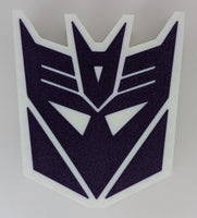 Fun Novelty Fridge Magnet - Transformers - Decepticons - Insignia/Badge/Symbol/Logo - Purple & White