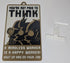 Funny Novelty Work Sign: You’re Not Paid to Think (Futurama Theme) Bronze/Black/White (9 x 5.3-inch) LAST ONE!