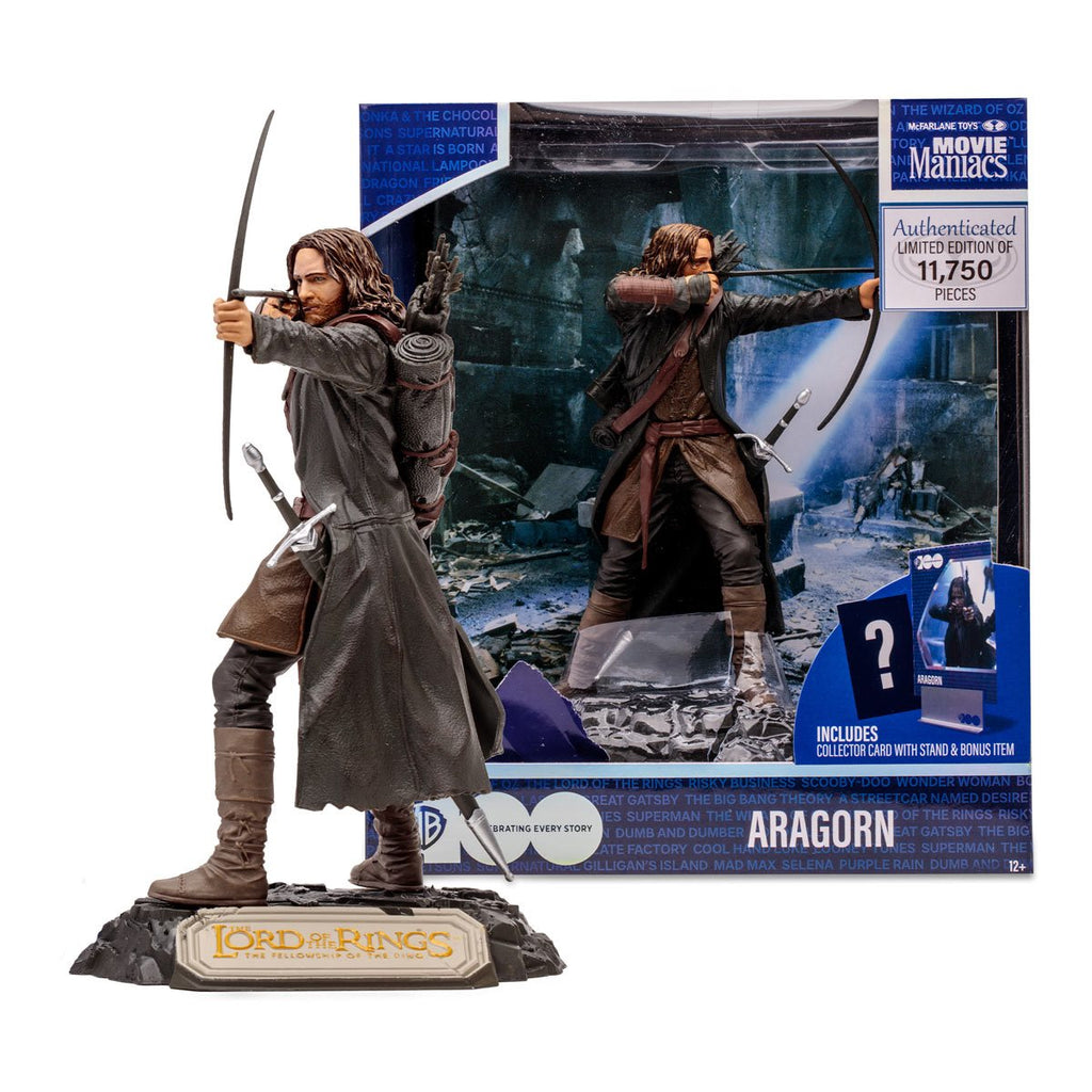 Movie Maniacs WB 100 - The Lord of The Rings - Aragorn Limited Edition 6-Inch Posed Figure (14011)