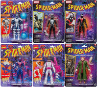 Marvel Legends Retro 26 Spider-Man Set: Cardiac, Venom, Uncanny/Nightcrawler, 2099, Hypno-Hustler, Owl G20325L00 LOW STOCK
