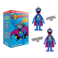 Super7 ReAction Figures - Sesame Street - Super Grover (SDCC 1:8 Chase) 3.75 Action Figure (80861) LOW STOCK