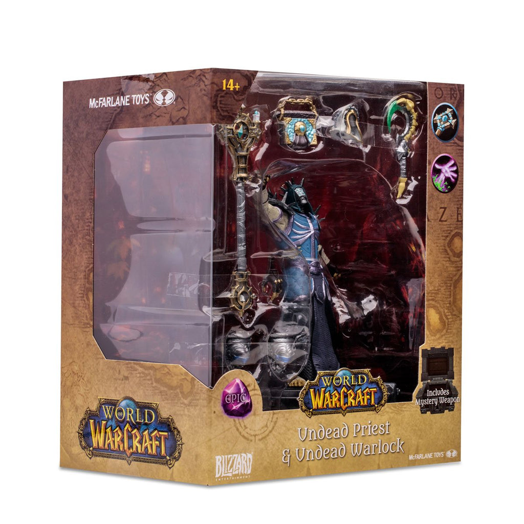 McFarlane Toys - World of Warcraft (Wave 1) Undead Priest Warlock Epic 1:12 Scale Posed Figure