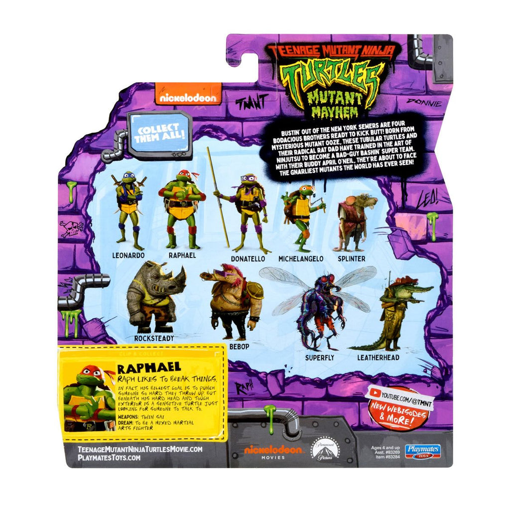 Playmates - Teenage Mutant Ninja Turtles: Mutant Mayhem - Raphael Action Figure (83284) LAST ONE!