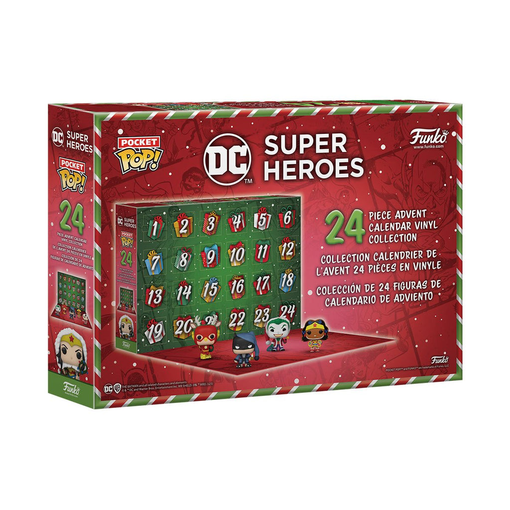 Funko - DC Super Heroes - Pocket Pop! 24 Day Advent Calendar (2023) Vinyl Figures (73077) LOW STOCK