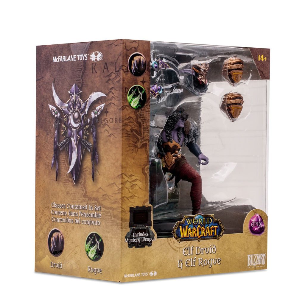 McFarlane Toys - World of Warcraft (Wave 1) Elf Druid Rogue Epic 1:12 Scale Posed Figure