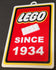 Signs of the Times - LEGO Since 1934 (3D Embossed Letters and Brick) - 9 x 5.3-inch Sign (10516)