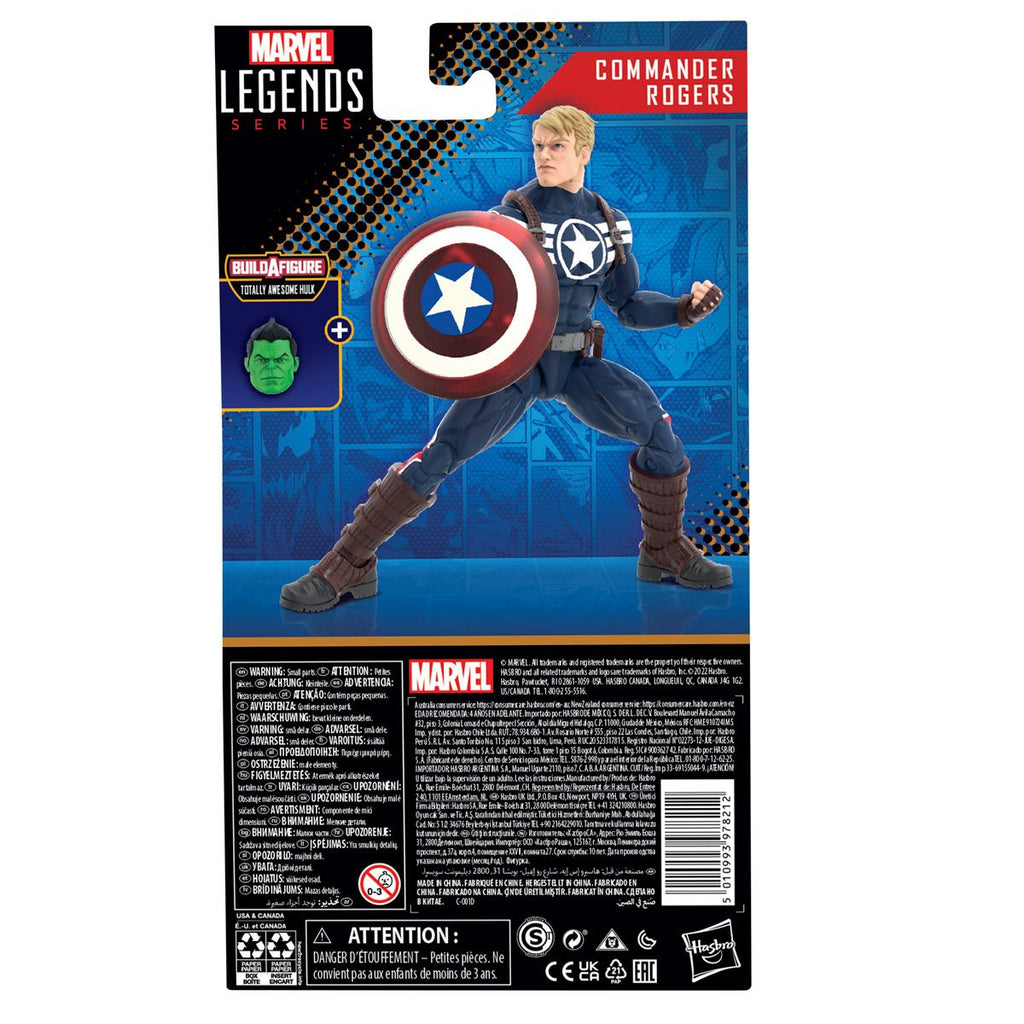 Marvel Legends Series (Totally Awesome Hulk BAF) Commander Rogers Action Figure (F3685)