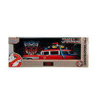 Jada Ghostbusters Ecto-1 Ectomobile w/Transformers G1 Optimus Prime Details 1:24 Scale Die-Cast 35466 LOW STOCK