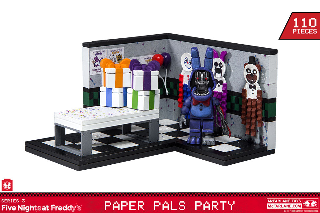 McFarlane Toys - Five Nights at Freddy's - Paper Pals Party (Withered Bonnie) Construction Set (12822) LOW STOCK