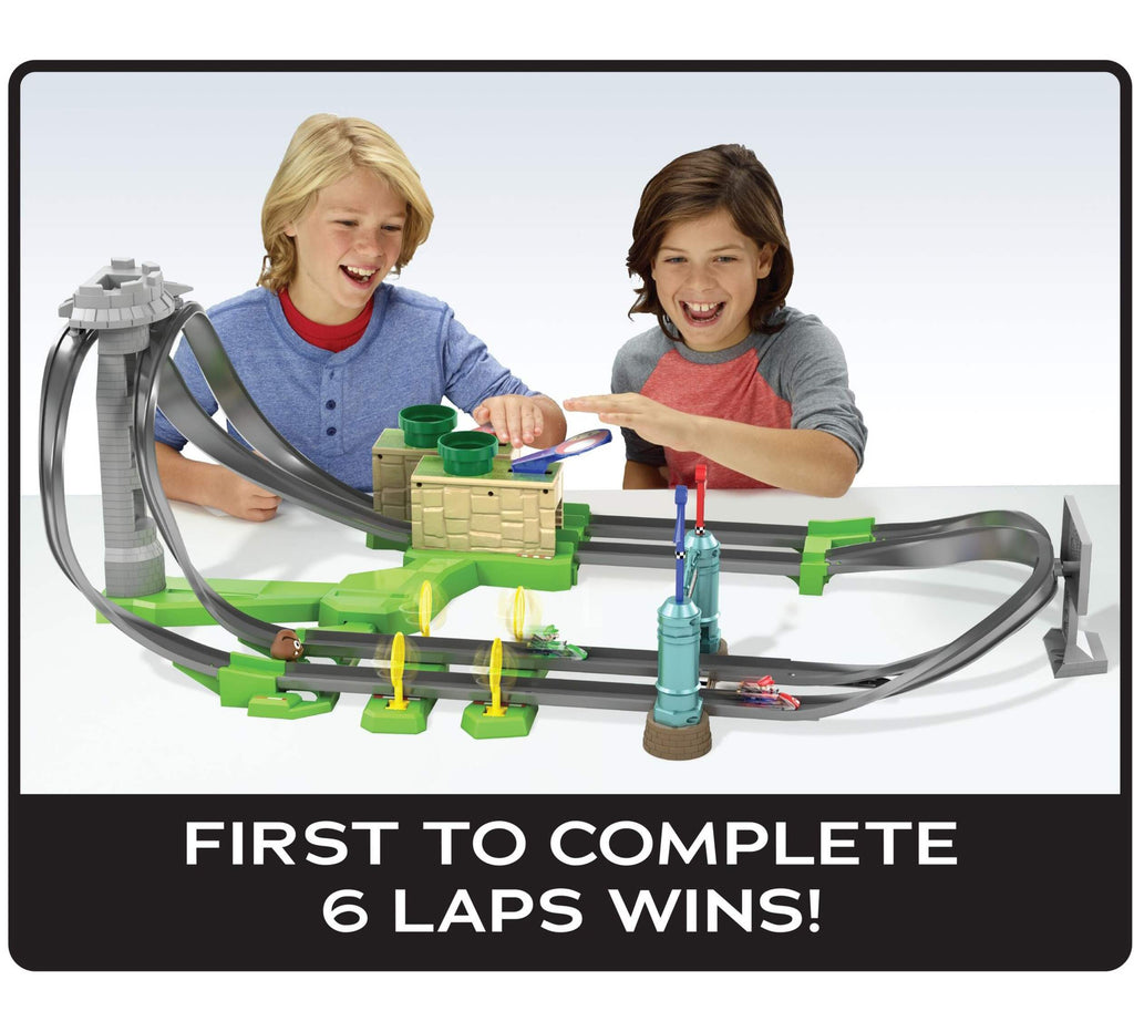 Hot Wheels Mario Kart Circuit Lite - Launch & Race Stunt Car Track Playset (GHK15)