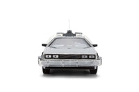 [PRE-ORDER] Jada Hollywood Rides Back to the Future 40th Diecast Frosted DeLorean 1:24 (Doc Truck Box)