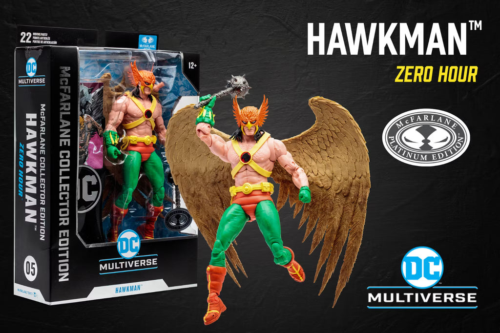 DC Multiverse Collector Edition #05 - Zero Hour - Hawkman (Platinum Edition) Action Figure (15282) LAST ONE!