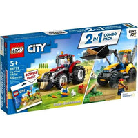 LEGO City - 2in1 Combo Pack - Big Wheel Gift Set: 60385 Construction Digger & 60287 Tractor (66772) LAST ONE!