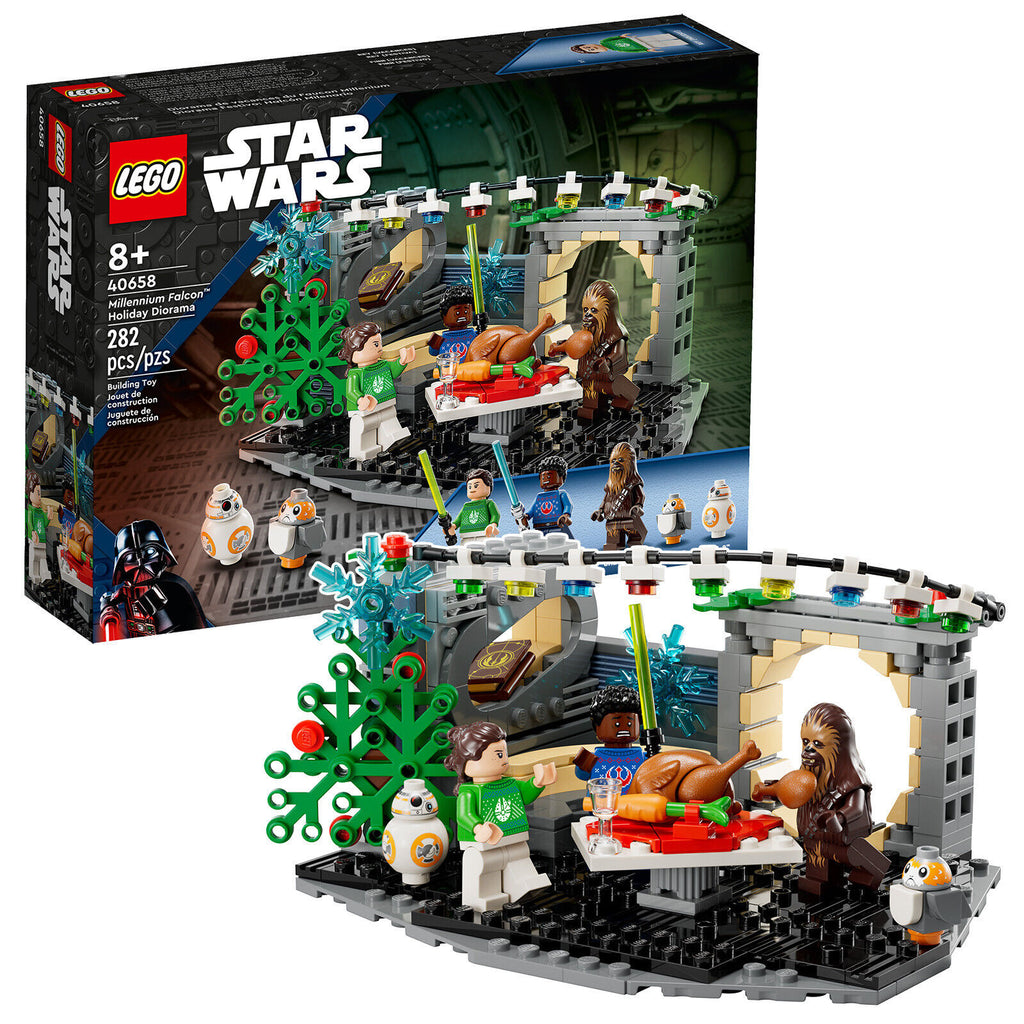How to customise LEGO Star Wars 40658 Millennium Falcon Holiday Diorama –  Blocks – the monthly LEGO magazine for fans