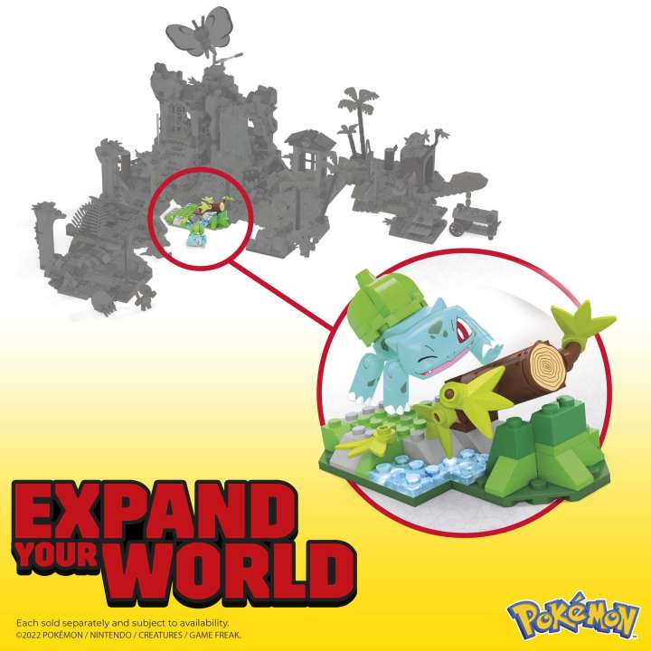 Mega - Pokemon - Bulbasaur's Forest Fun Building Toy (HDL77)