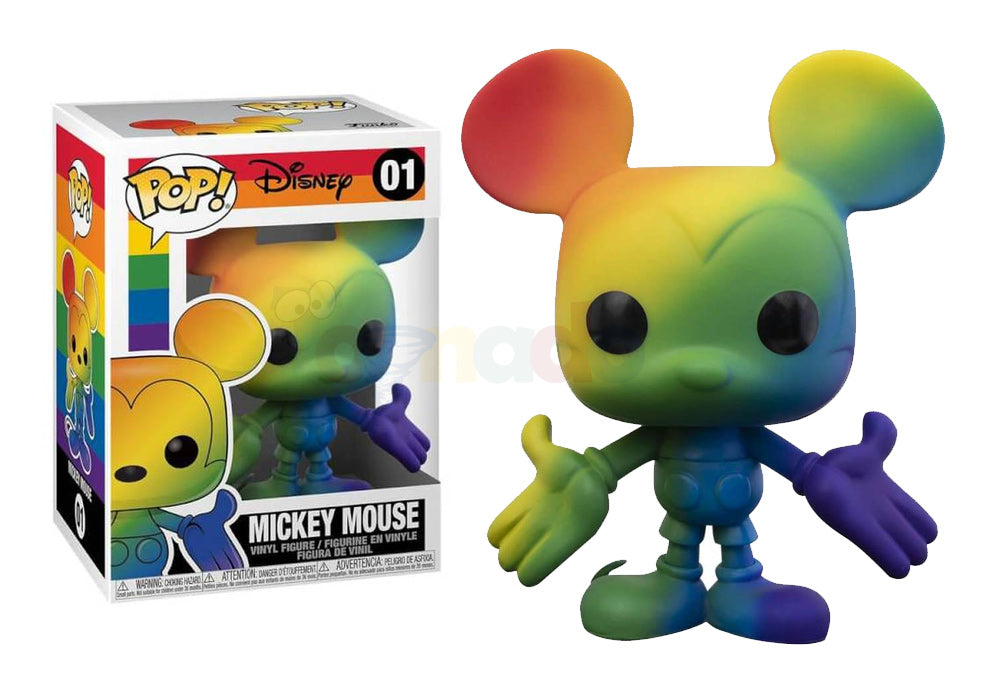 Funko Pop! Disney #01 - Mickey Mouse (Pride) Vinyl Figure (56580) LOW STOCK