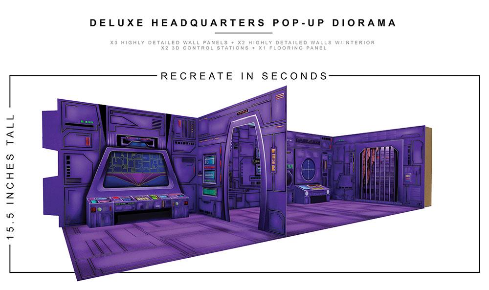 Extreme-Sets Deluxe Headquarters Pop-up Diorama 1:12 (for 6-7 inch scale action figures) Playset