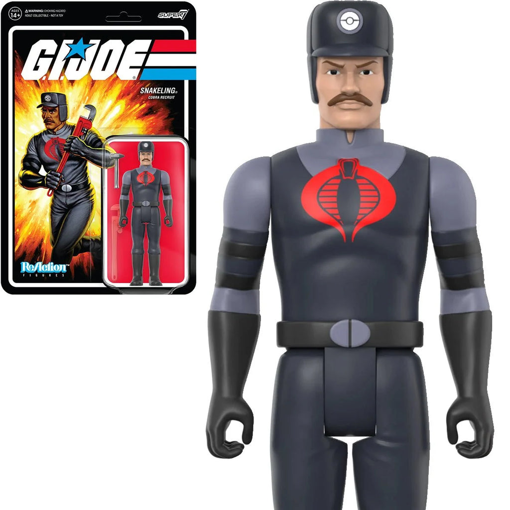 Super7 ReAction Figures G.I. Joe Snakeling Cobra Recruit