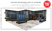 Extreme-Sets Vintage Backstage Pop-Up Diorama 1:18 (for 3.75 inch scale action figures) Playset LOW STOCK