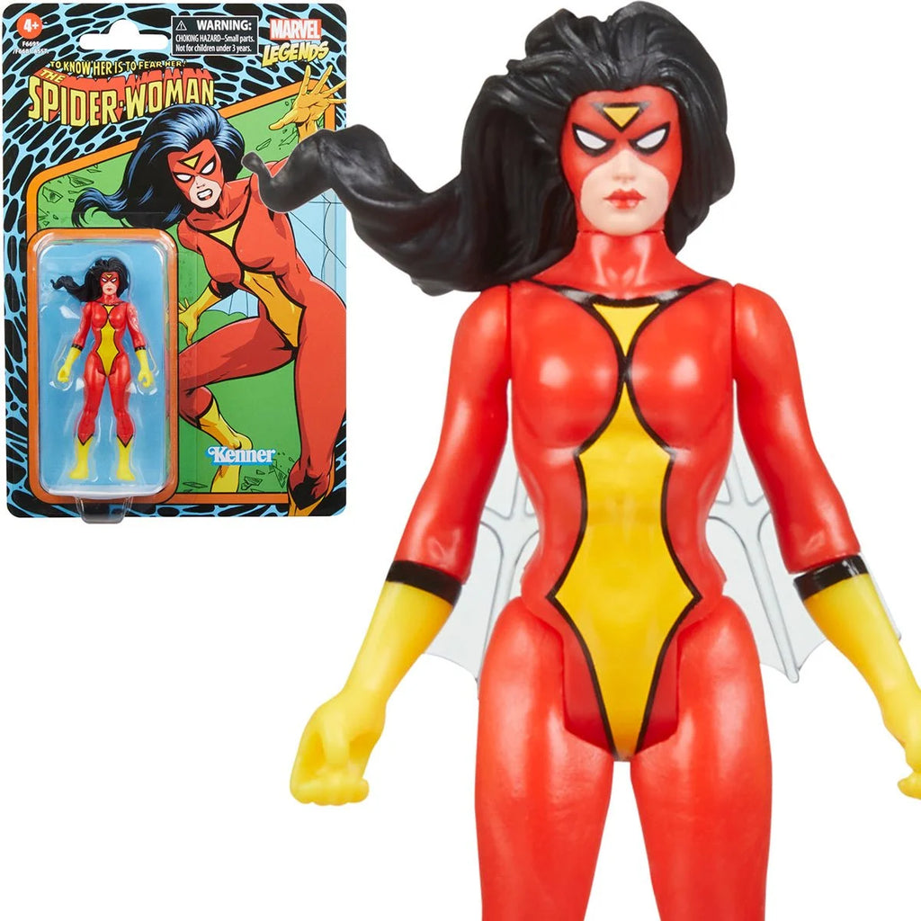 Marvel Legends Kenner Retro 375 Collection - Spider-Woman (To Know Her is to Fear Her!) Figure F6695 LOW STOCK