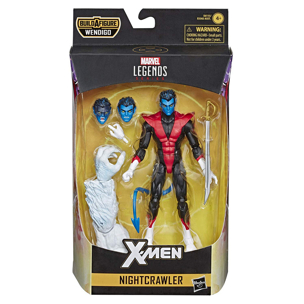 Marvel Legends - X-Men - Wendigo BAF - Nightcrawler 6-inch Action Figure (E6115)