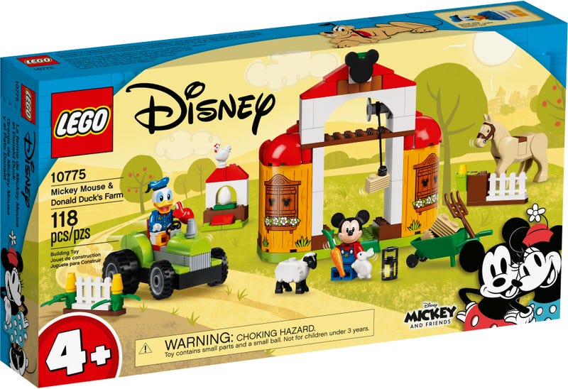 LEGO Disney - Mickey & Friends - Mickey Mouse & Donald Duck's Farm (10775) Building Toy
