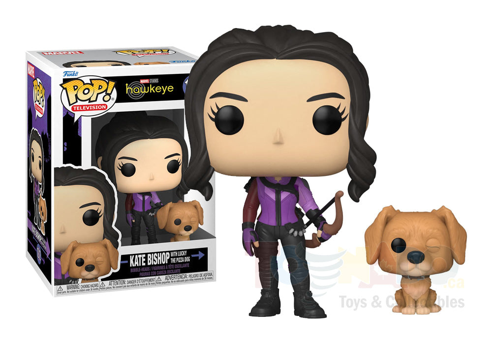 Funko Pop! Marvel #1212 - Hawkeye - Kate Bishop (with Lucky the Pizza Dog) Vinyl Figure (59481)