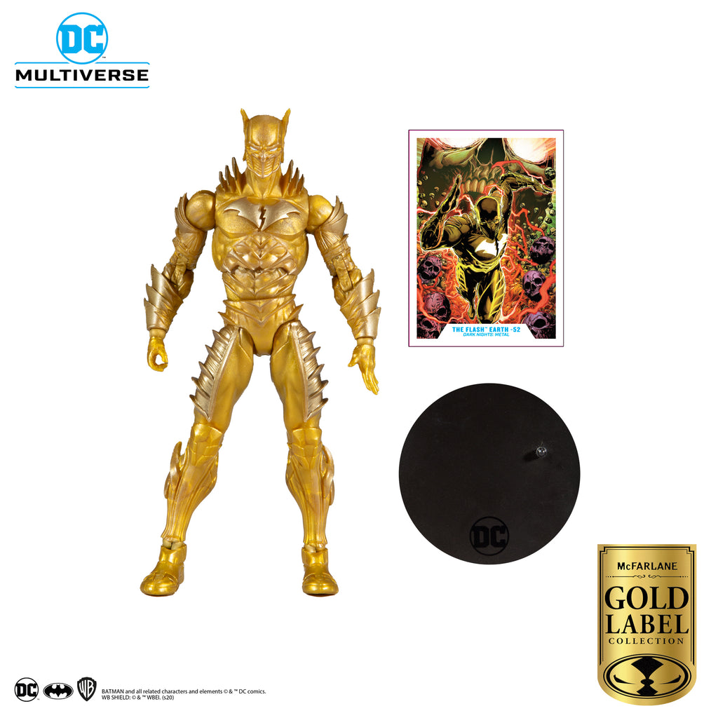 McFarlane Toys - DC Multiverse (Dark Nights: Metal) Gold Label The Flash Earth -52 Action Figure (15151) LOW STOCK