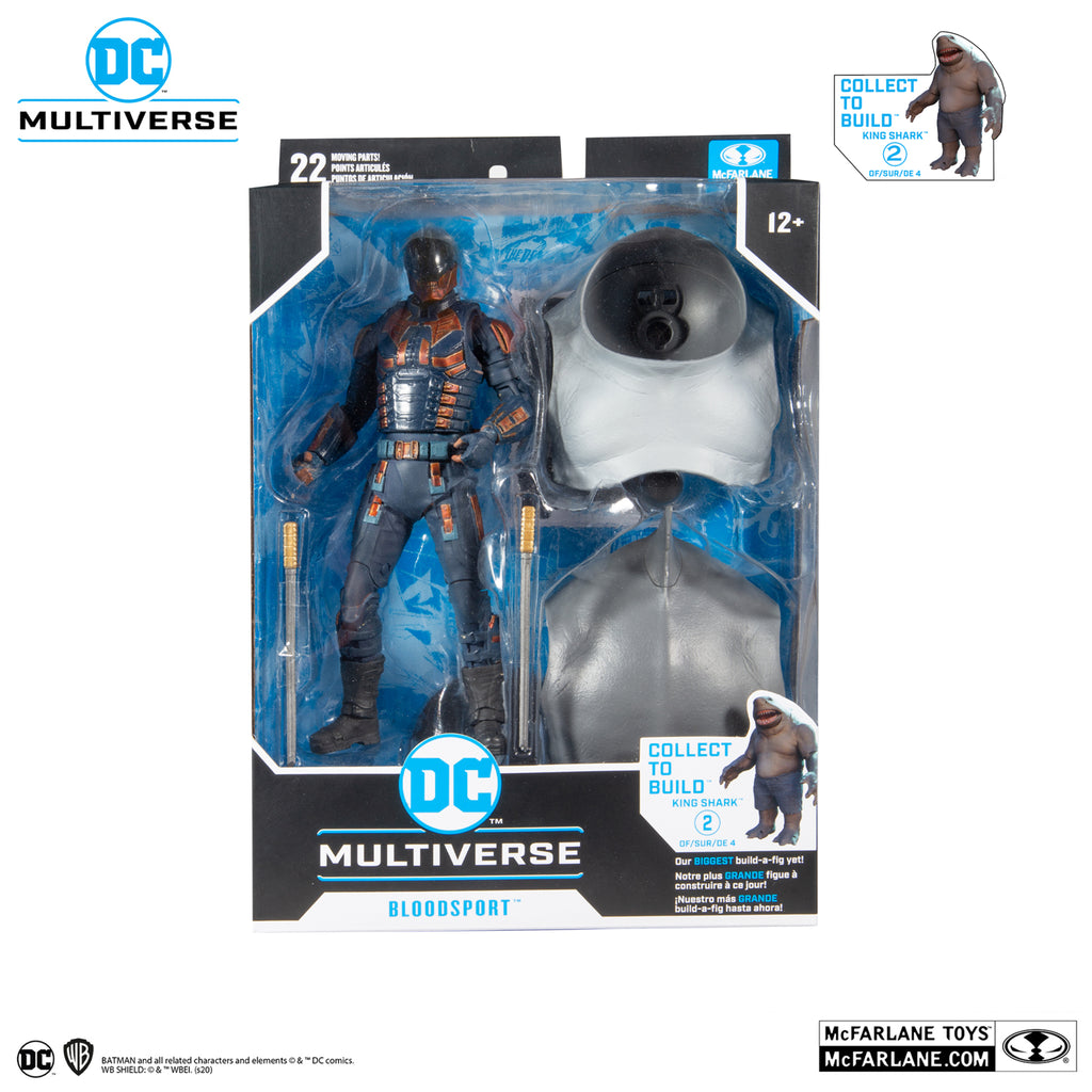 McFarlane Toys - DC Multiverse - King Shark BAF - Suicide Squad (Movie) Bloodsport Action Figure