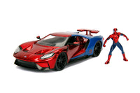 Jada Hollywood Rides Metals Die Cast - Marvel - Spider-Man 2017 Ford GT 1:32 Vehicle (99725 / 24078) LAST ONE!