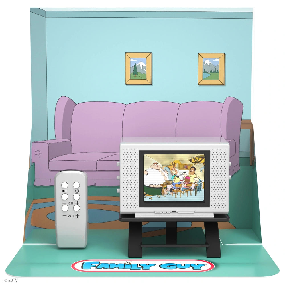 Tiny TV Classics with Working Remote Control - Family Guy: Clips from Seasons 1 & 2 (06917) LOW STOCK
