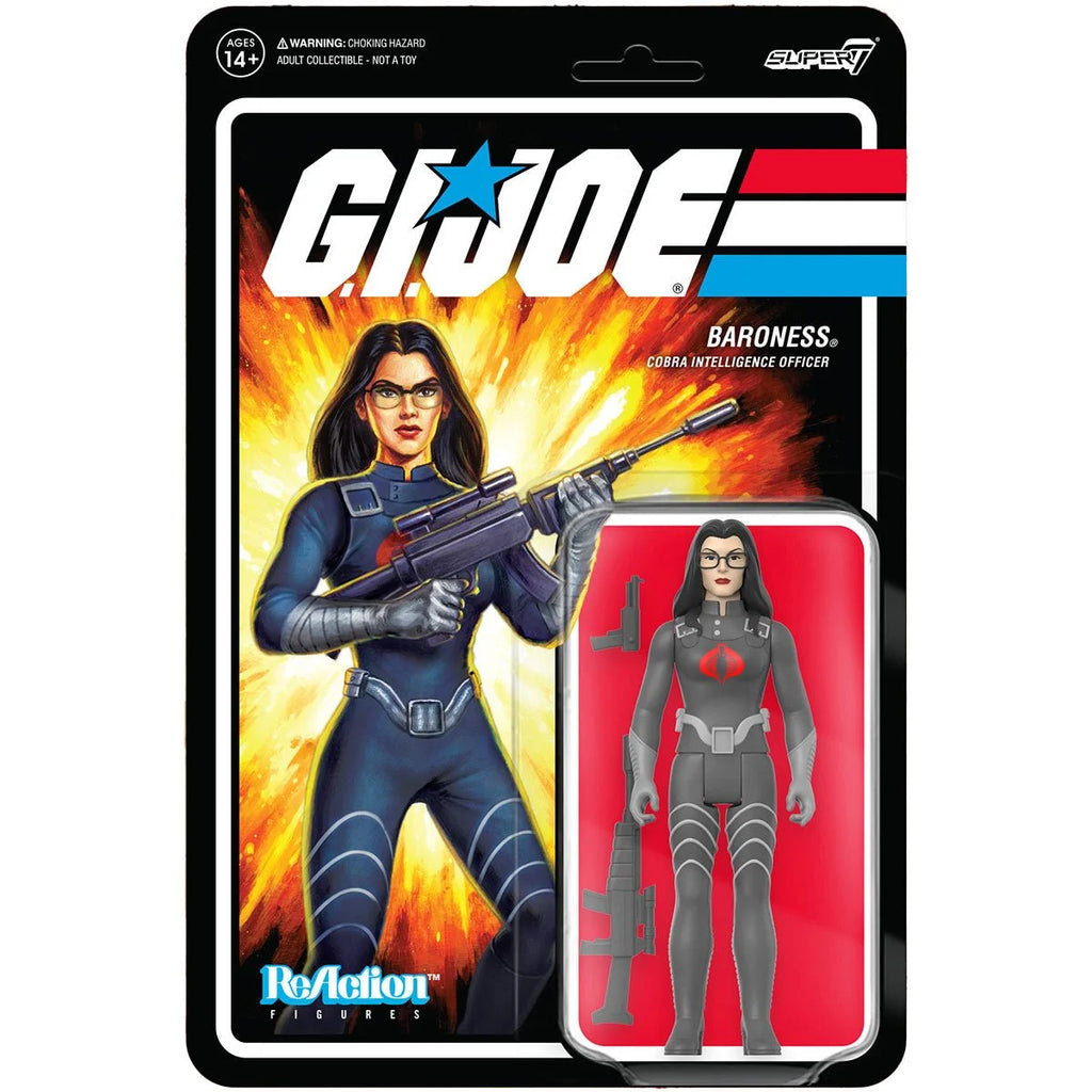 Super7 ReAction - G.I. Joe - Baroness (Cobra Intelligence Officer) Version 2 Action Figure (81819) LAST ONE!