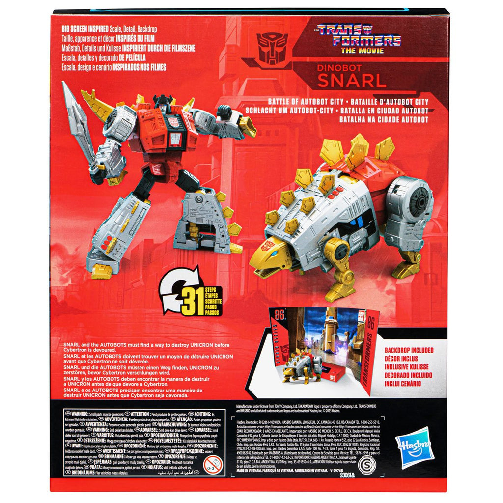 Transformers - Studio Series 86-19 - Transformers The Movie - Dinobot Snarl (F7247)