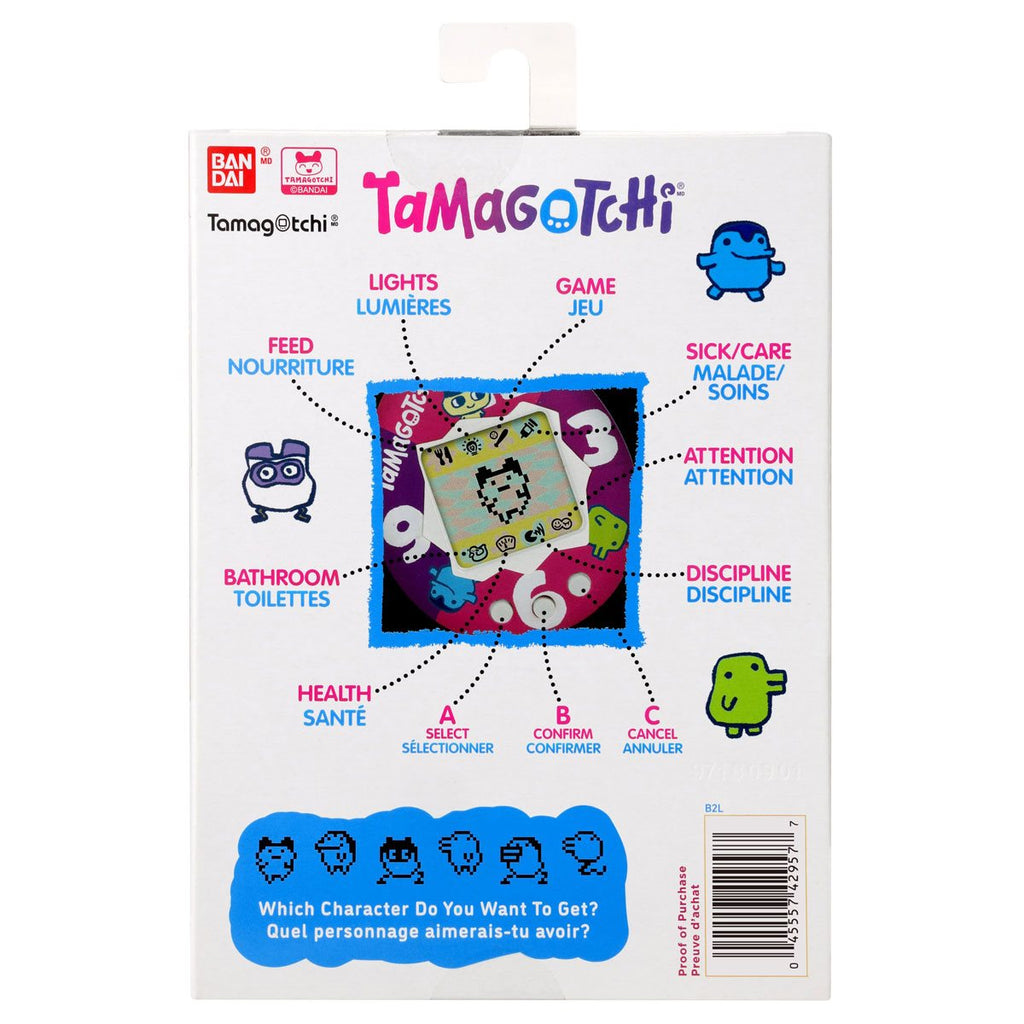 Bandai - The Original Tamagotchi (Gen 2) Memphis Style Portable Electronic Game (42957)