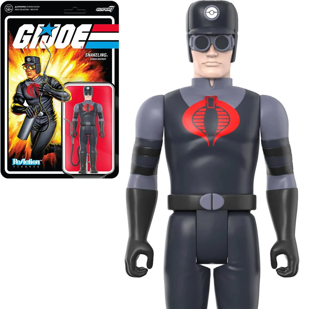 Super7 ReAction Figures - G.I. Joe - Snakeling Cobra Recruit (Clean-Shaven - Pink) Action Figure (81996) LOW STOCK